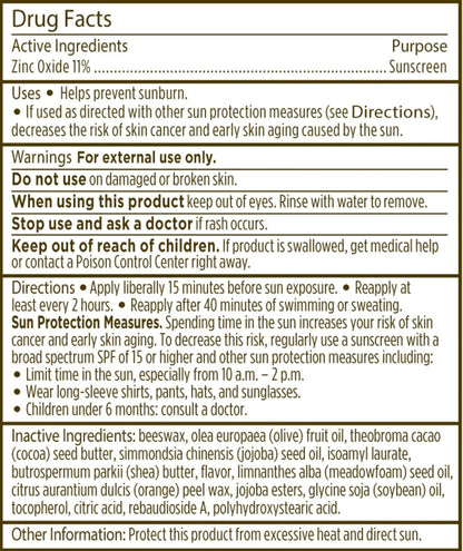 Water resistant tint free lip moisturizer by Burt's Bees product display