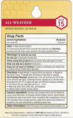 Burt's Bees natural origin lip balm tubes side by side