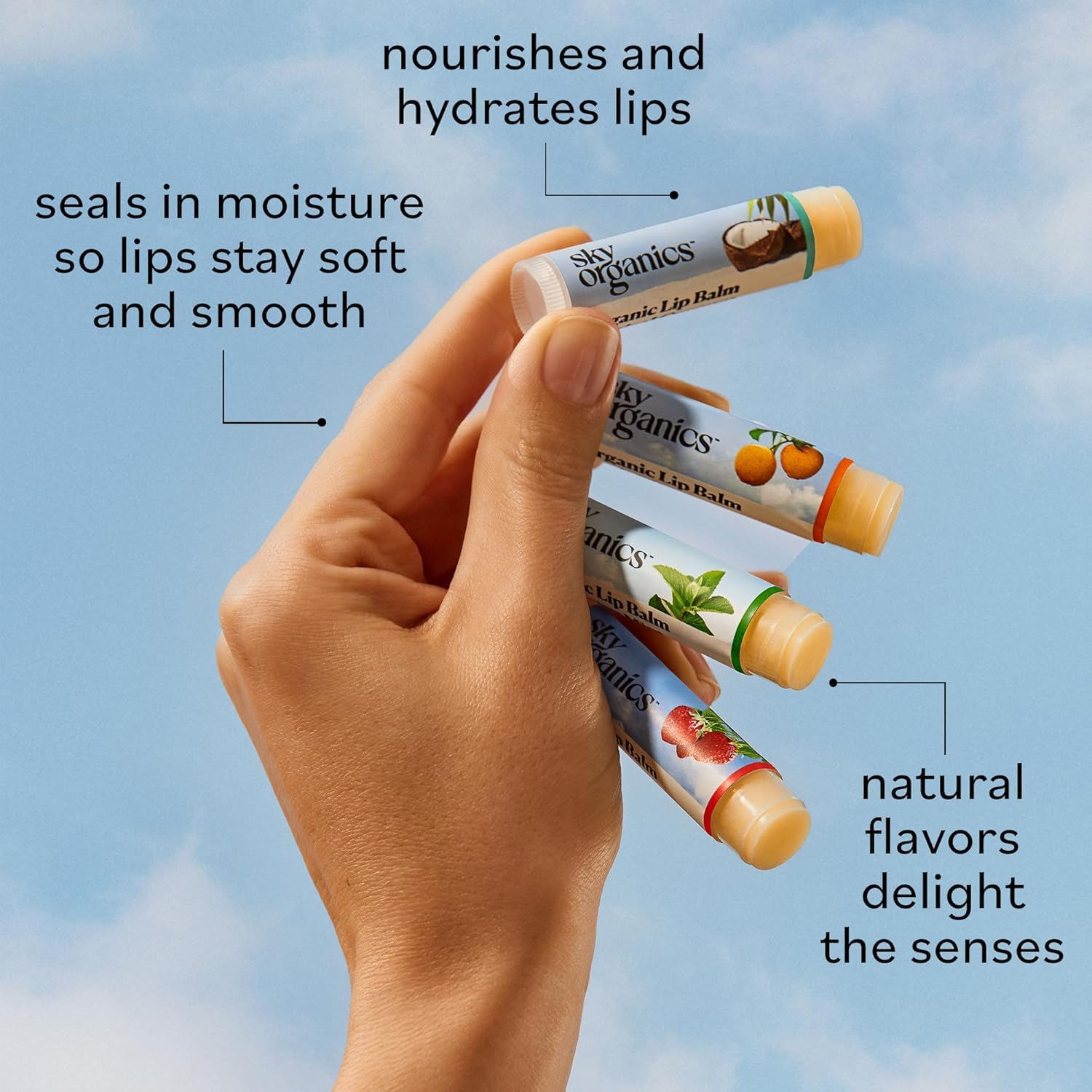 Sky Organics organic lip balm Eucalyptus Mint flavor