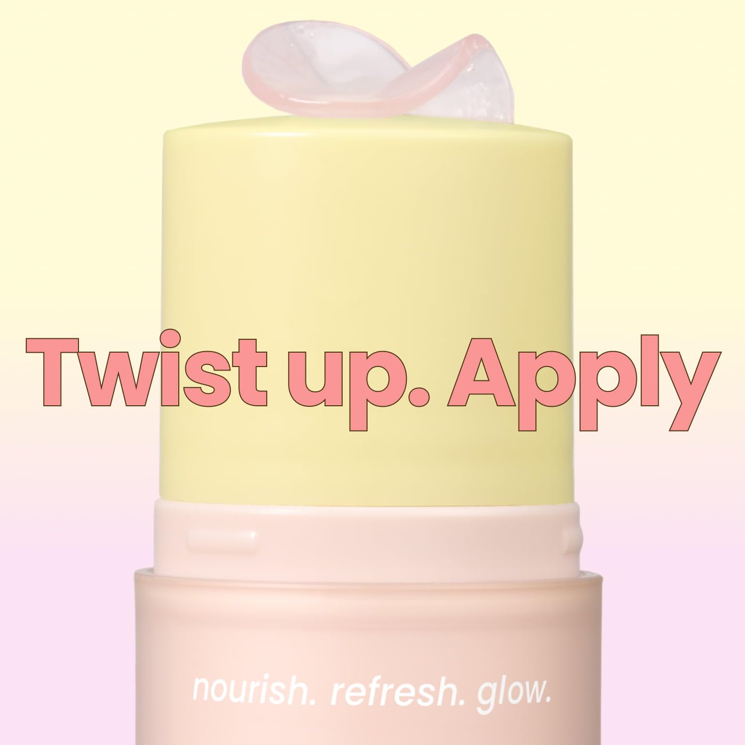 Beenuvo lip treatment applied on skin for texture demonstration