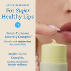 Belif Multivitamin Lipcerin texture and glossy finish swatch