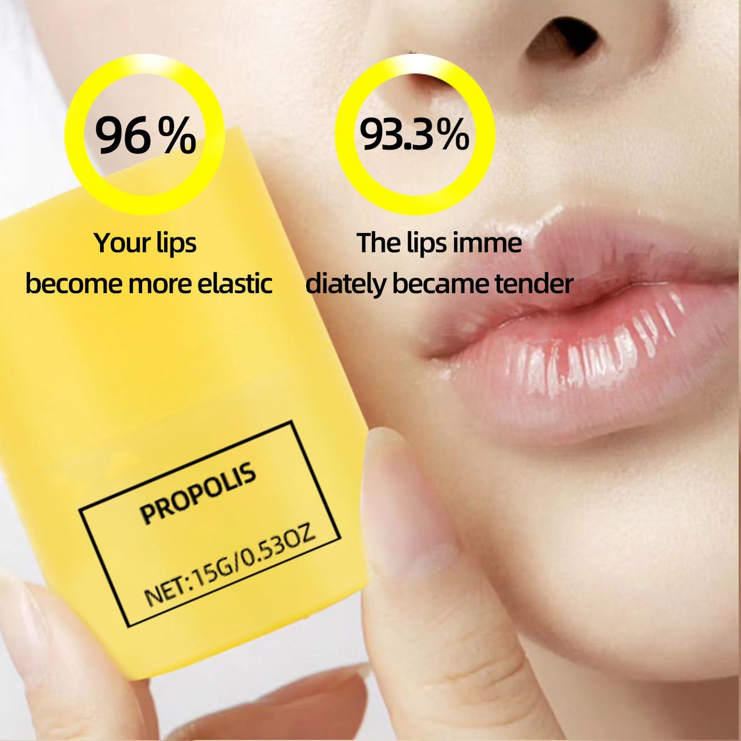 Texture of Hudababy propolis lip butter