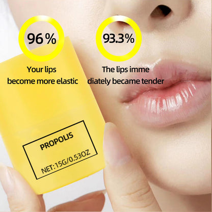Texture of Hudababy propolis lip butter