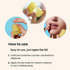 Hudababy honey lip butter box packaging angle view