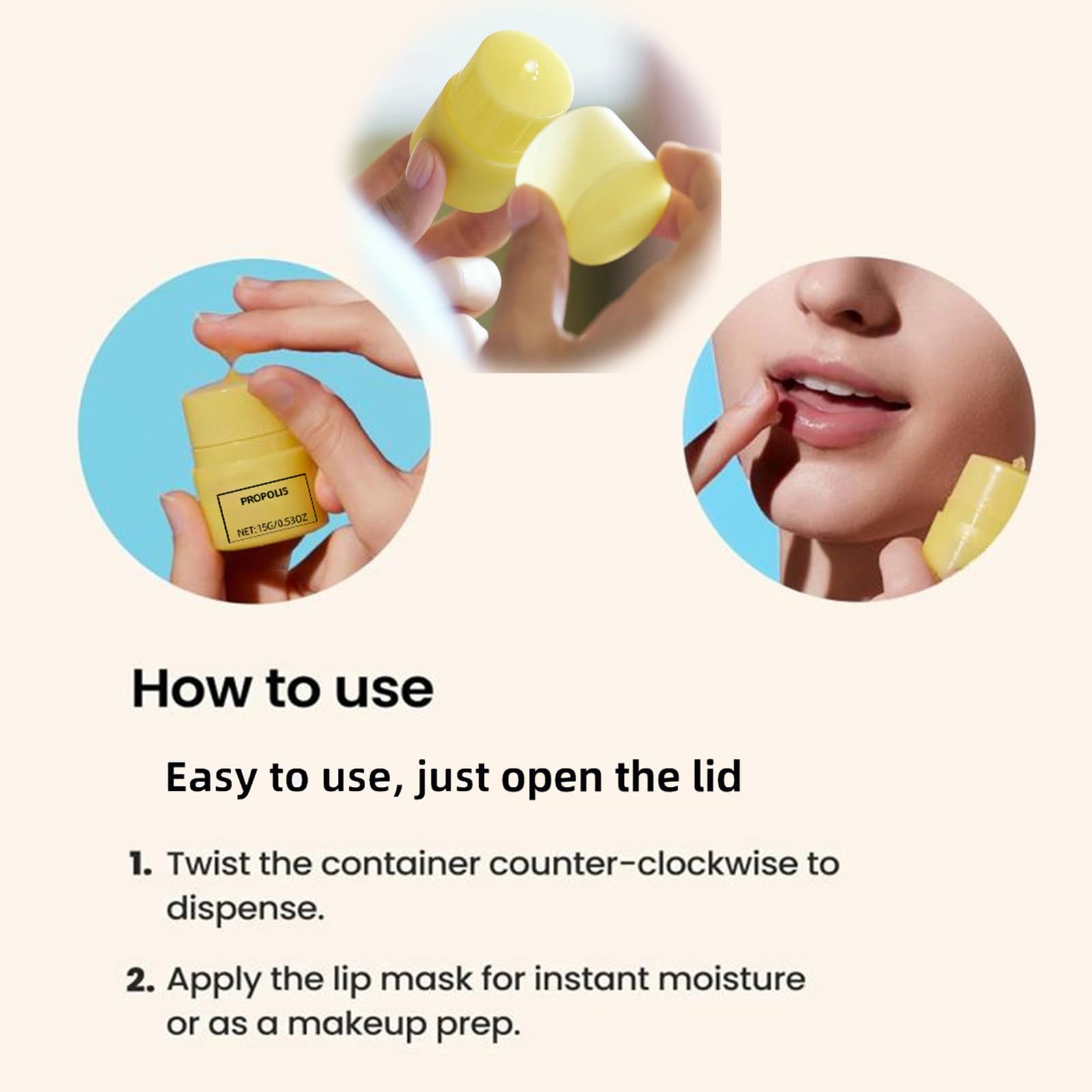 Hudababy honey lip butter applied on skin