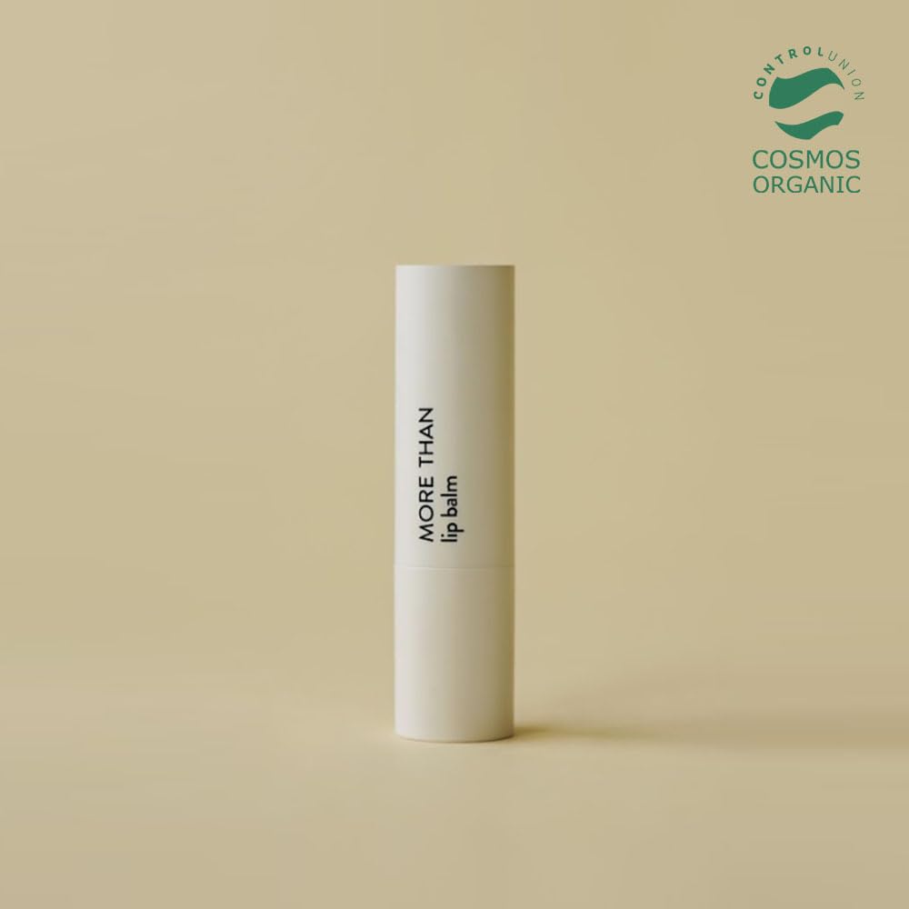 Sioris hydrating lip balm open showing reddish color