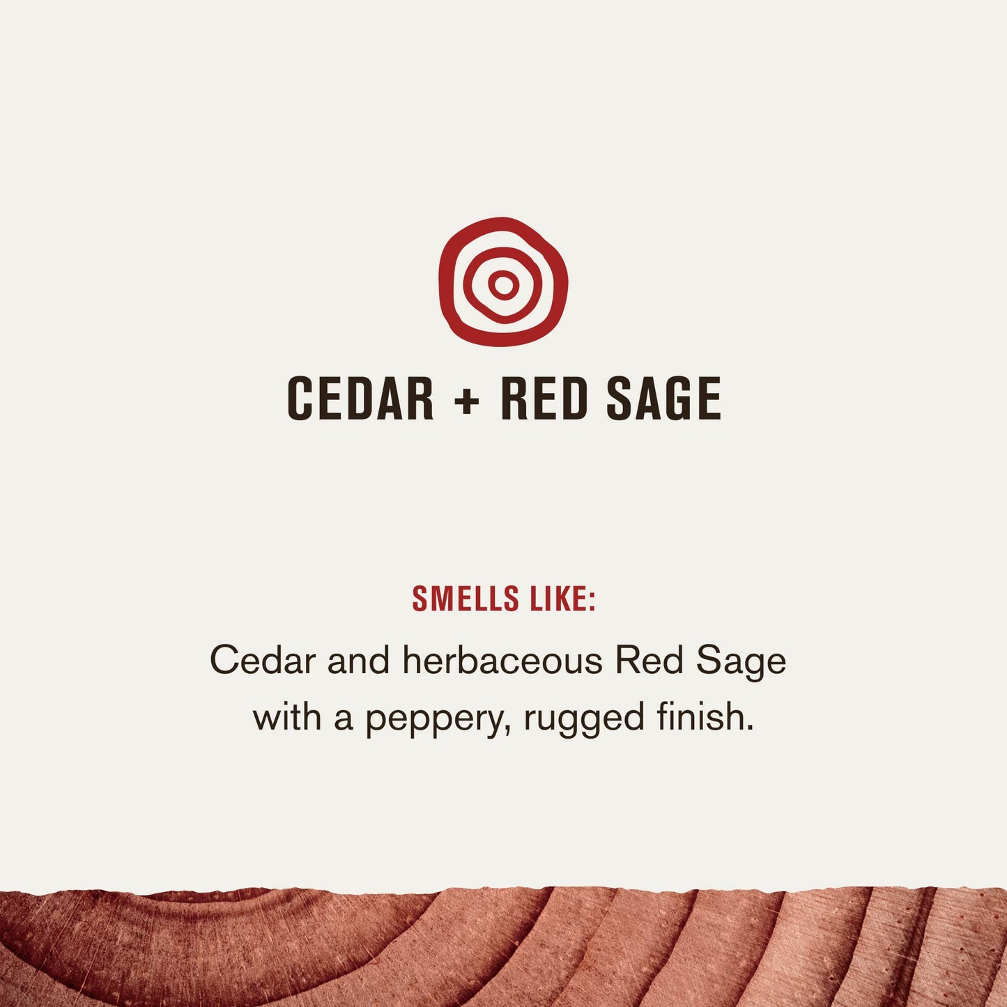 Close up of Every Man Jack Cedar and Red Sage packaging highlighting soy protein and aloe benefits