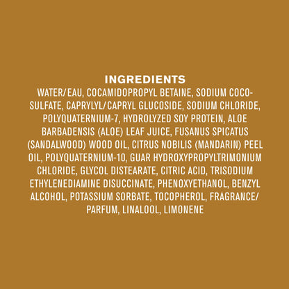 Every Man Jack clean ingredient soy protein infused hair and body wash