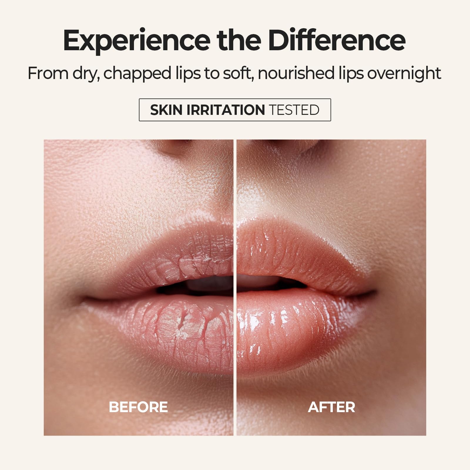 Application of Skinfood Lip Sleeping Mask on lips
