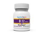 Authentic imported Superior Source Methylcobalamin 1000 mcg bottle side view