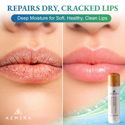 Azmera Coconut Lip Balm organic shea butter label