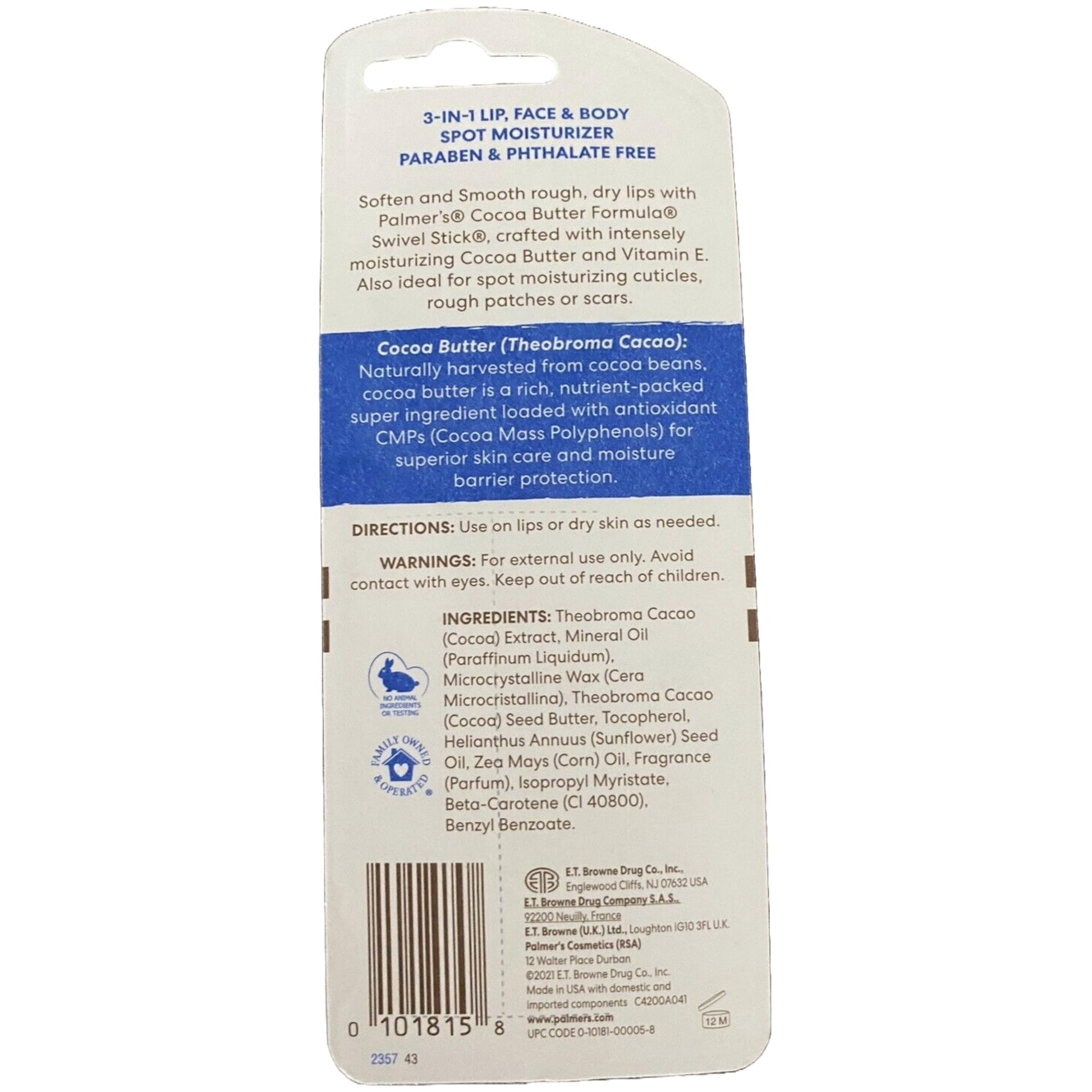Palmers Swivel Stick moisturizer travel size packaging