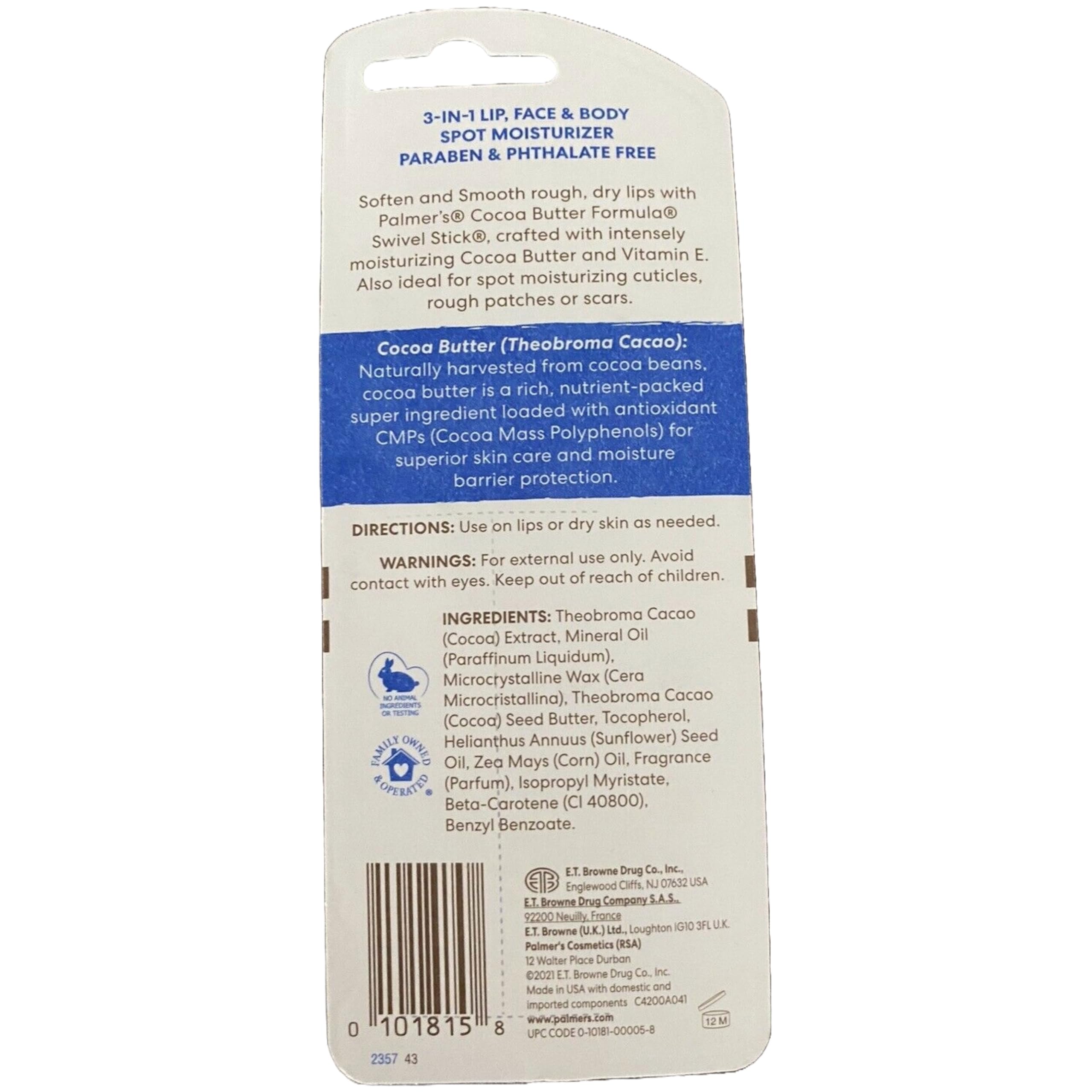 Palmers Swivel Stick moisturizer travel size packaging