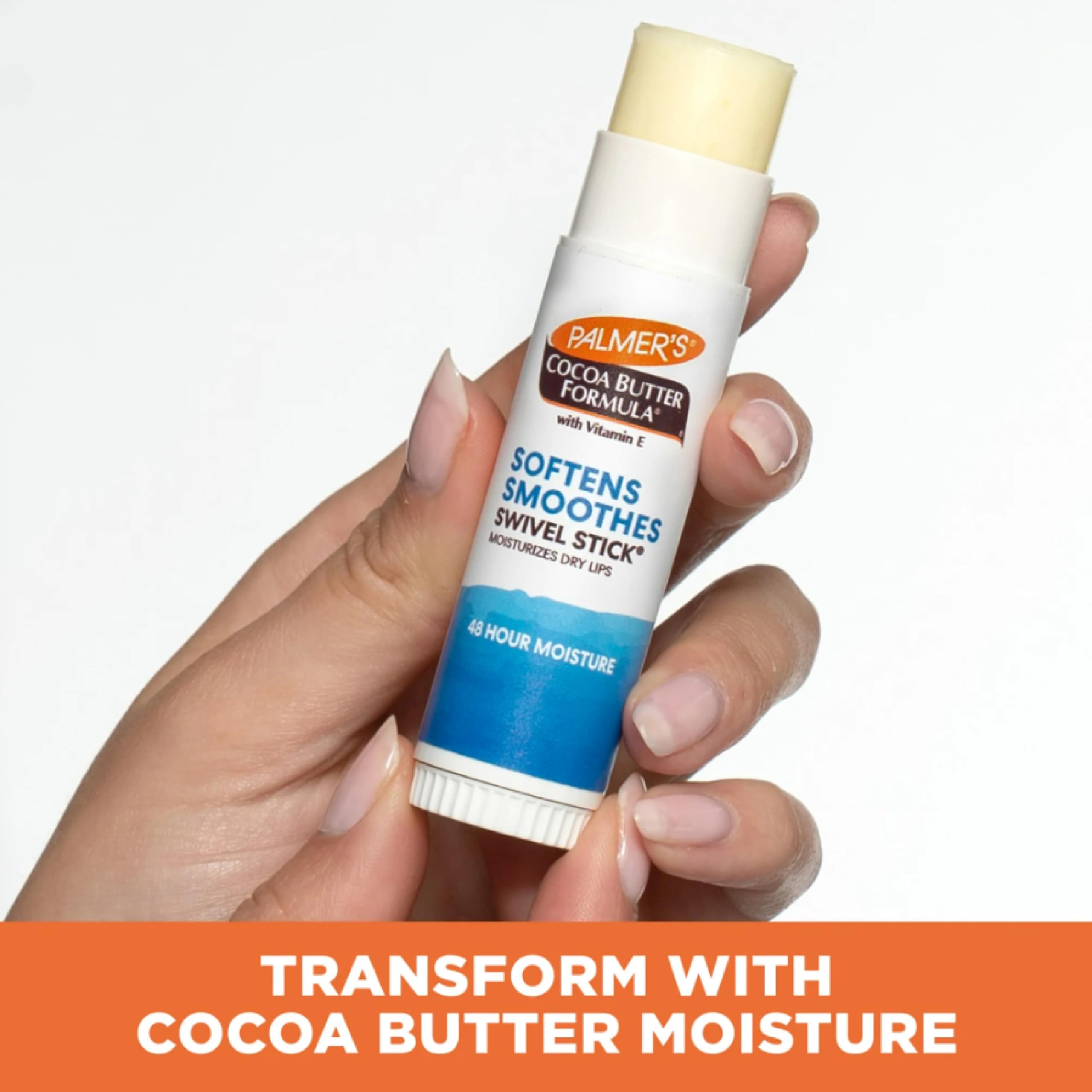 Palmers Cocoa Butter stick texture and formula detail