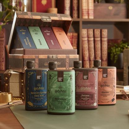 Close up of the limited edition Every Man Jack Forbidden Forest body wash bottle from the collectors kit