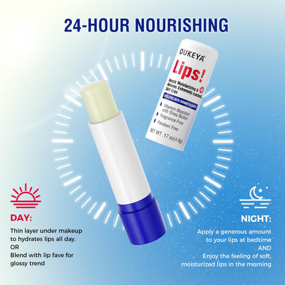 Oukeya nourishing lip balm stick texture