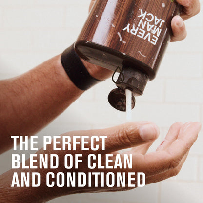 Every Man Jack thickening shampoo texture and bottle