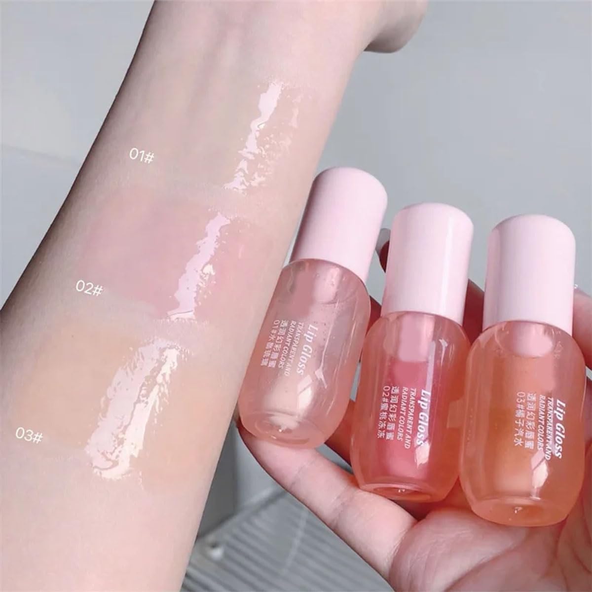Generic hydrating glossy lip oil stick set for dry lips