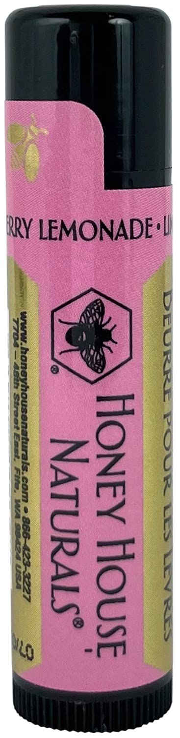Five piece Honey House Naturals lip butter collection