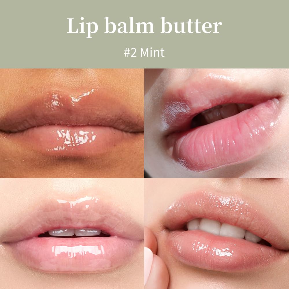 Close up of Easilydays Mint Lip Butter squeeze tube