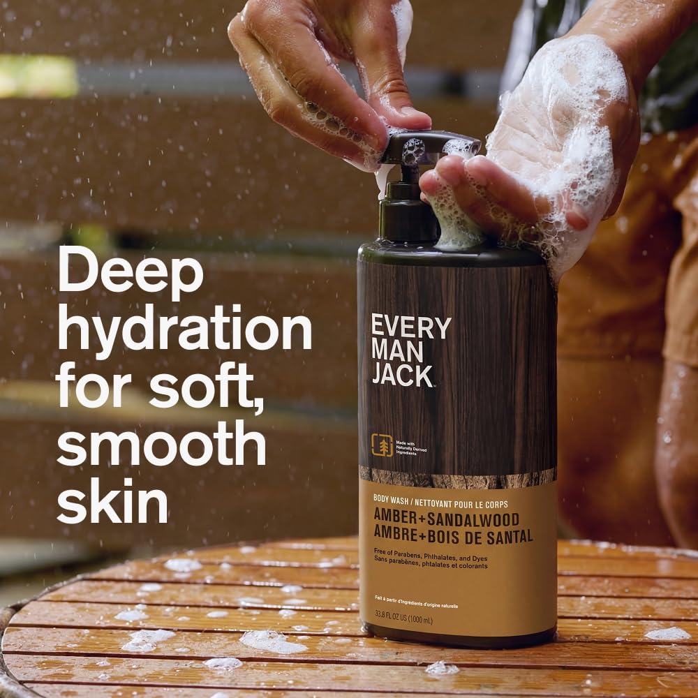 Every Man Jack natural plant based mens cleanser label details