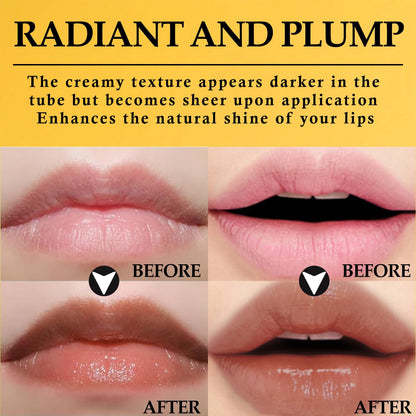 Top view of moisturizing honey lip color stick