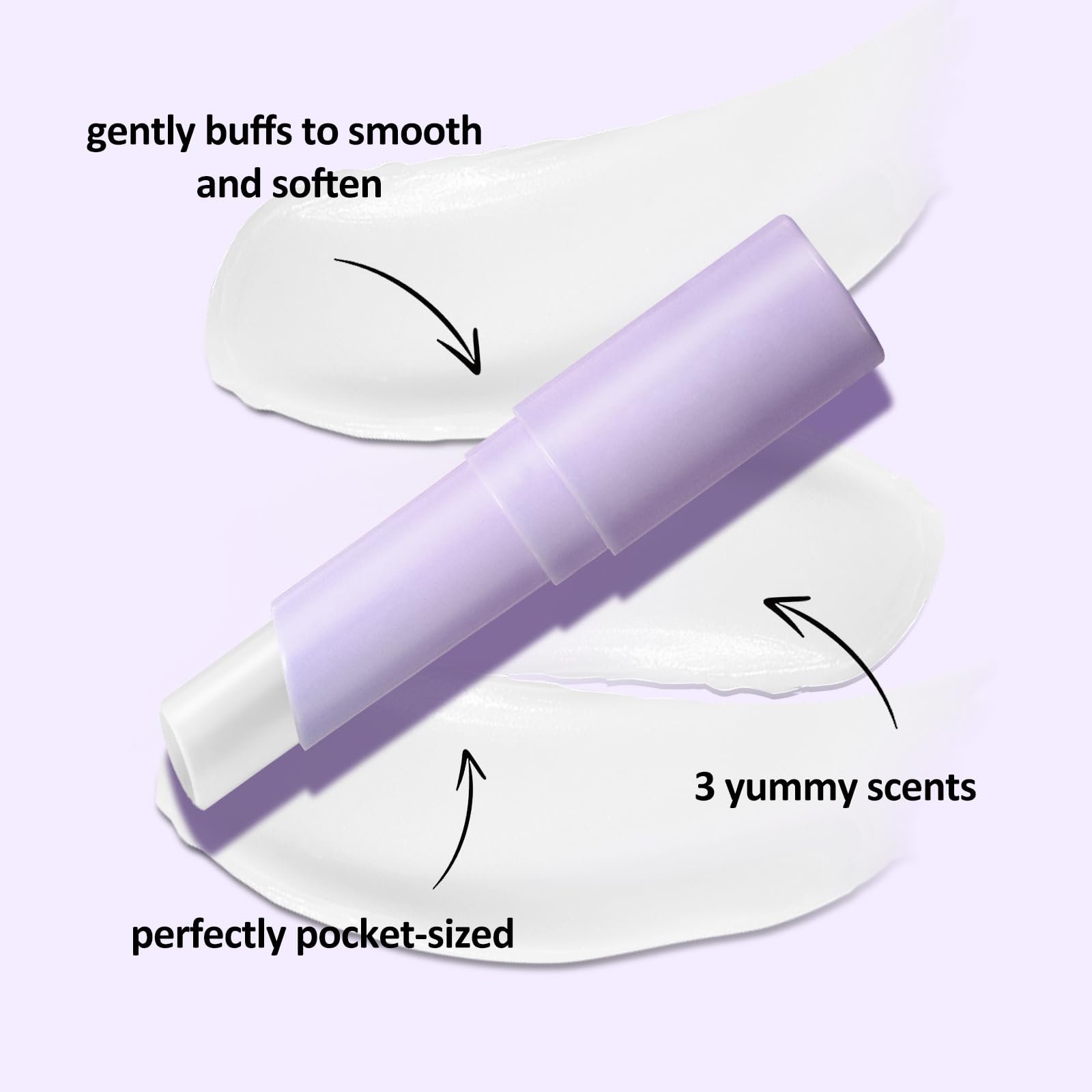 Texture of Irev shea butter and vitamin E lip balm