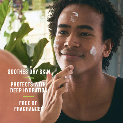 Texture view of Every Man Jack lightweight face moisturizer and foaming daily face cleanser