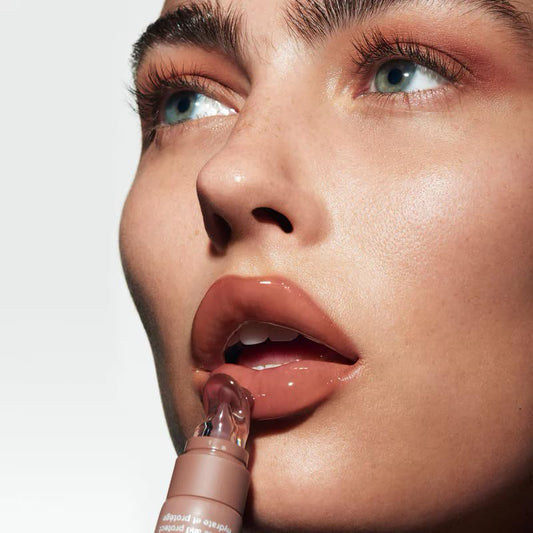 Kylie Skin Toasted Marshmallow lip butter applicator and texture