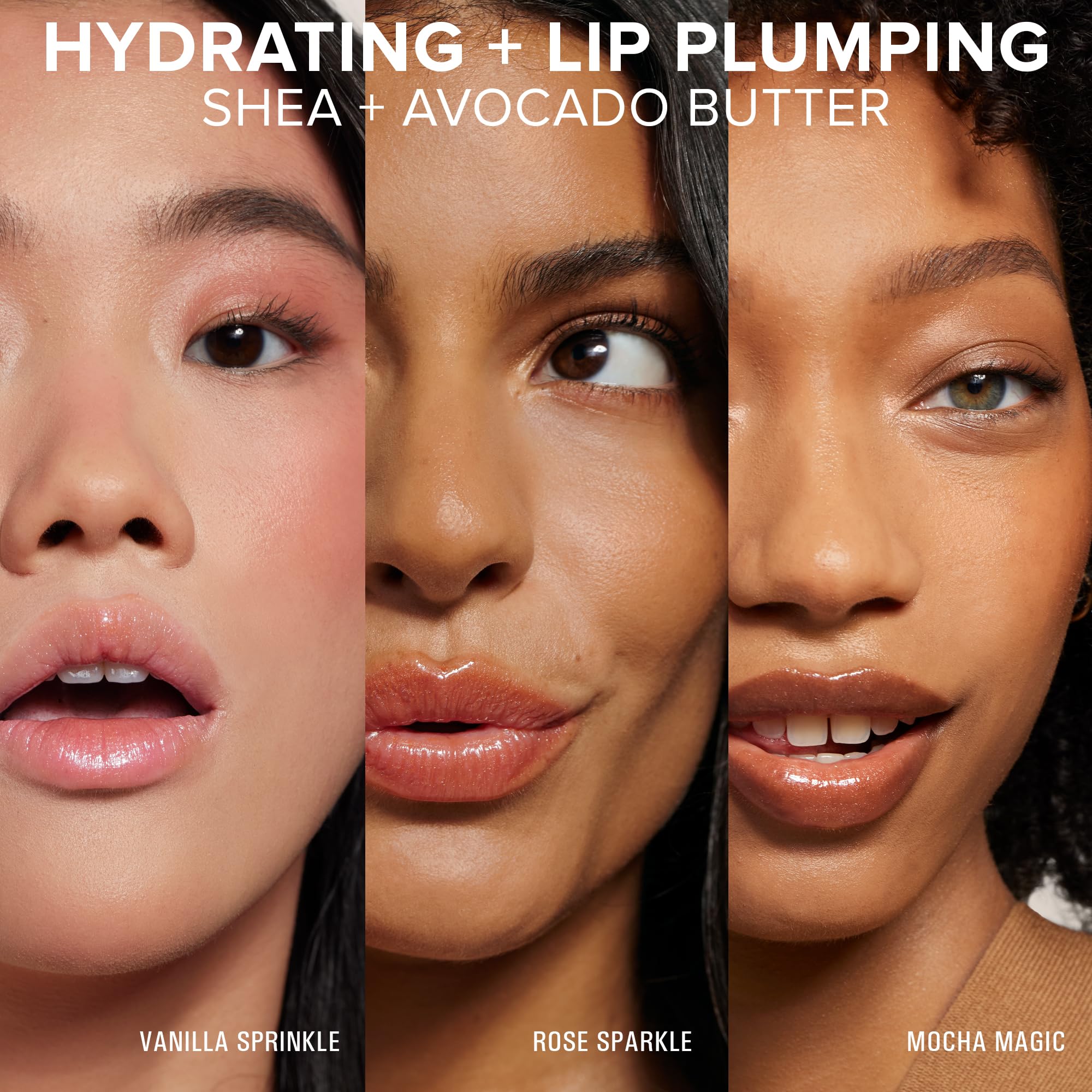 Rose Sparkle lip butter shimmer texture and tint
