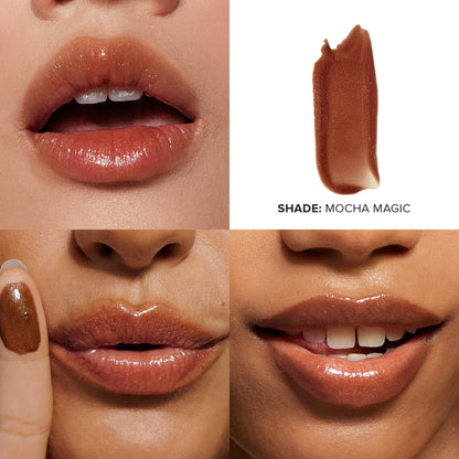 Three Nudestix lip butter shades for hydrated glossy lips