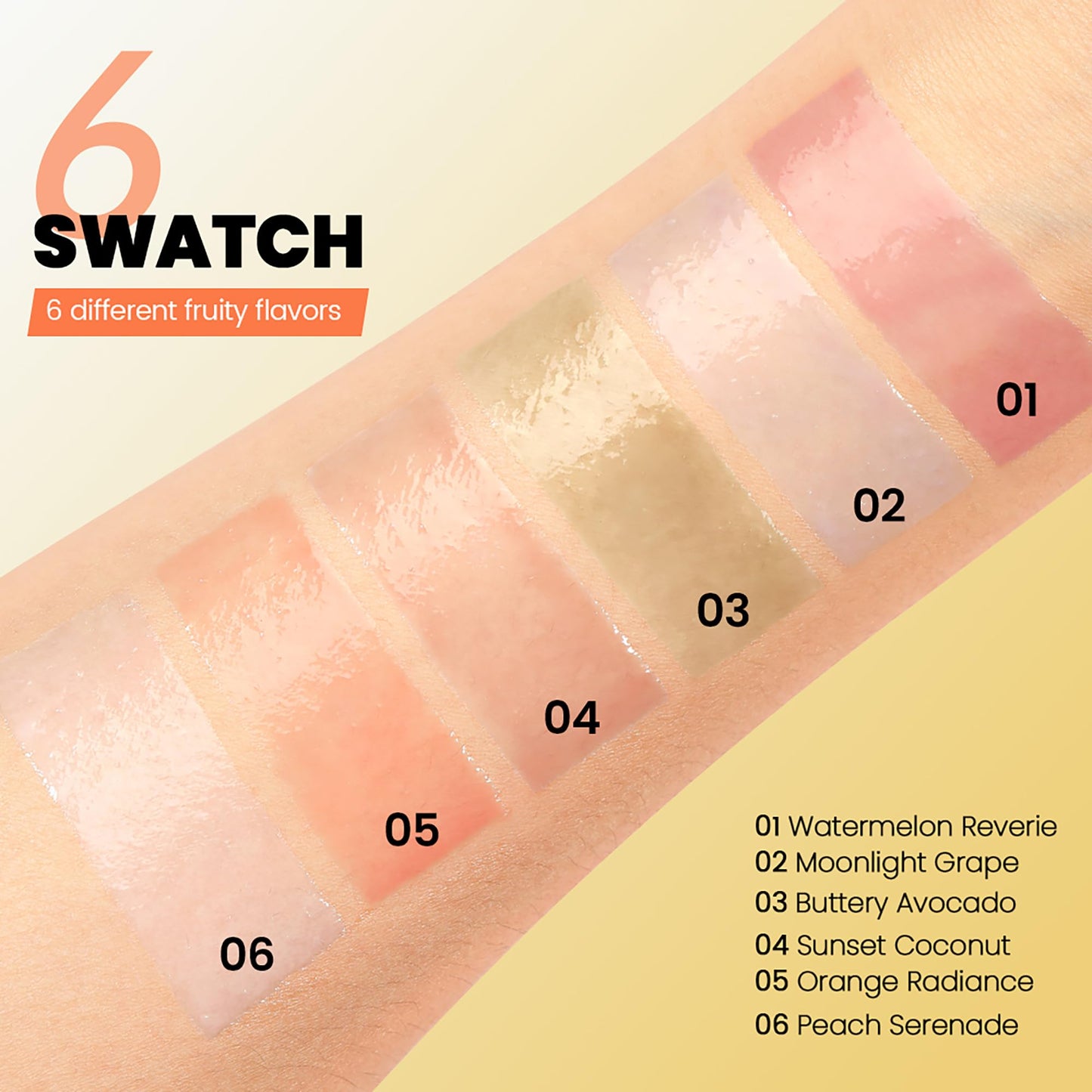 Product texture swatch of Pudaier lip mask