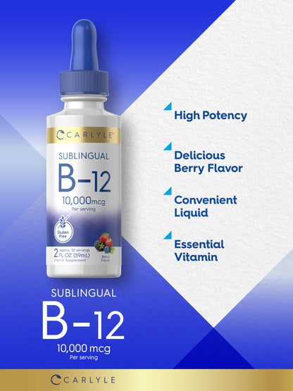 Authentic Carlyle imported vitamin B12 non GMO gluten free assurance certification label
