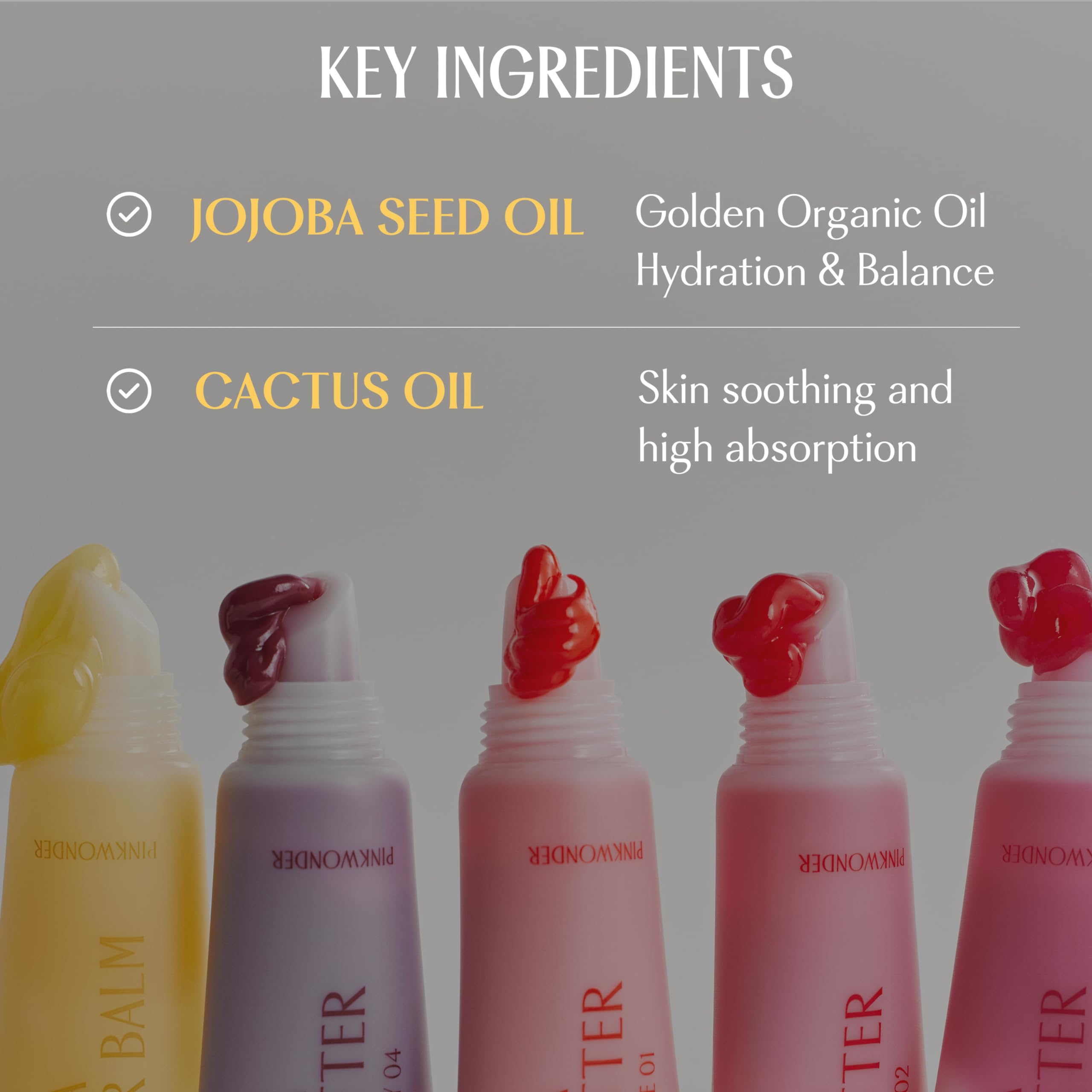 Authentic USA imported Pinkwonder Jojoba Lip Butter packaging