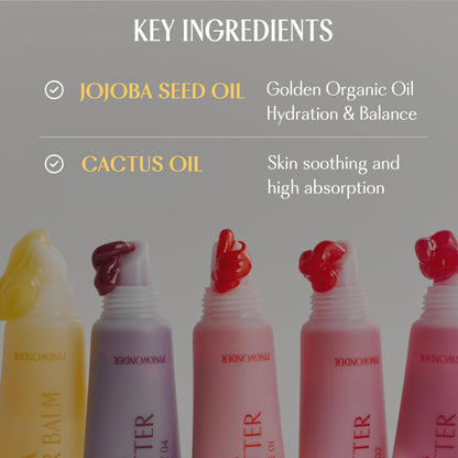 Authentic USA imported Pinkwonder Jojoba Lip Butter packaging