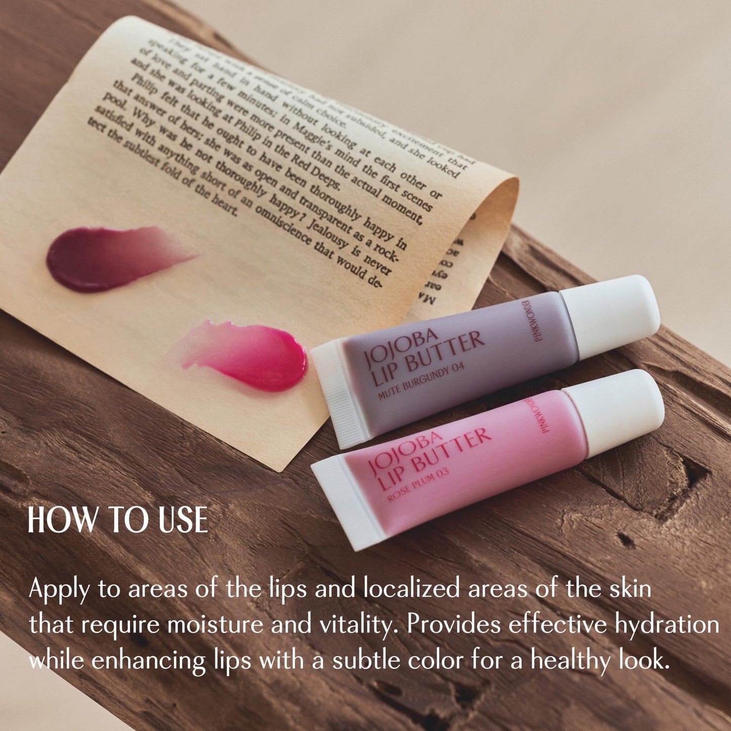 Pinkwonder lip balm ingredients label view