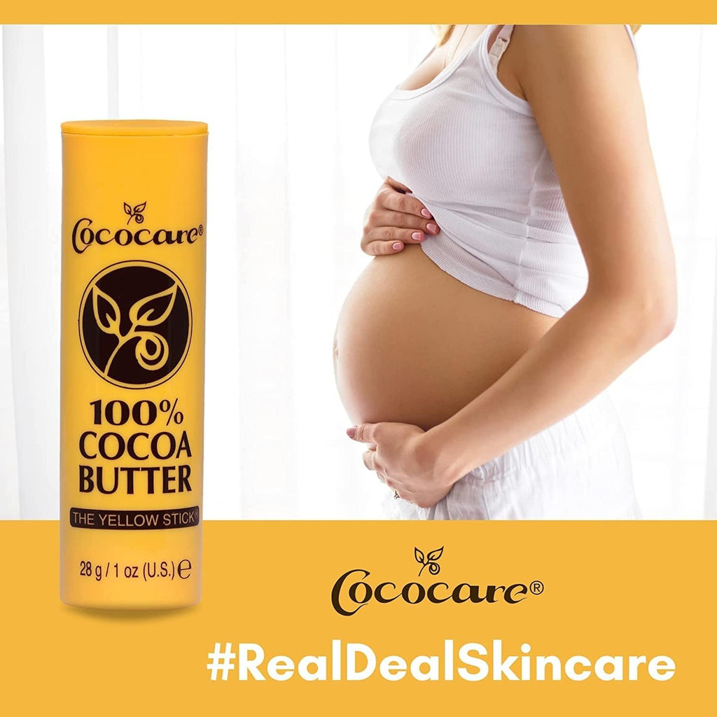 Cococare cocoa butter stick ingredients label back view
