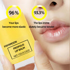 Open container of LuckNest honey lip balm showing texture