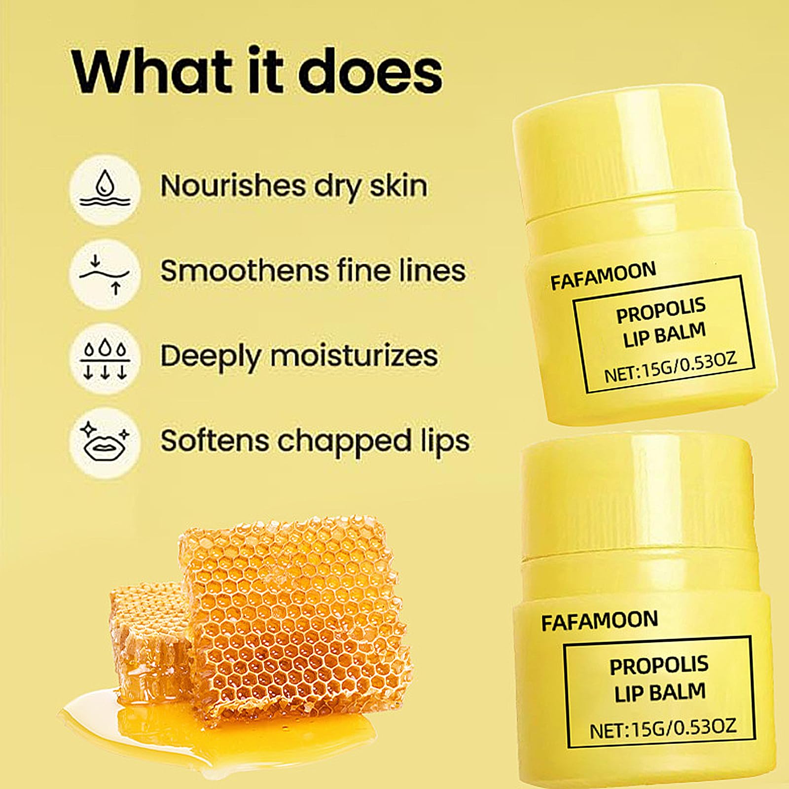 Side profile view of LuckNest honey lip butter hygienic applicator