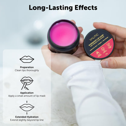 Valitic overnight lip treatment application demonstration