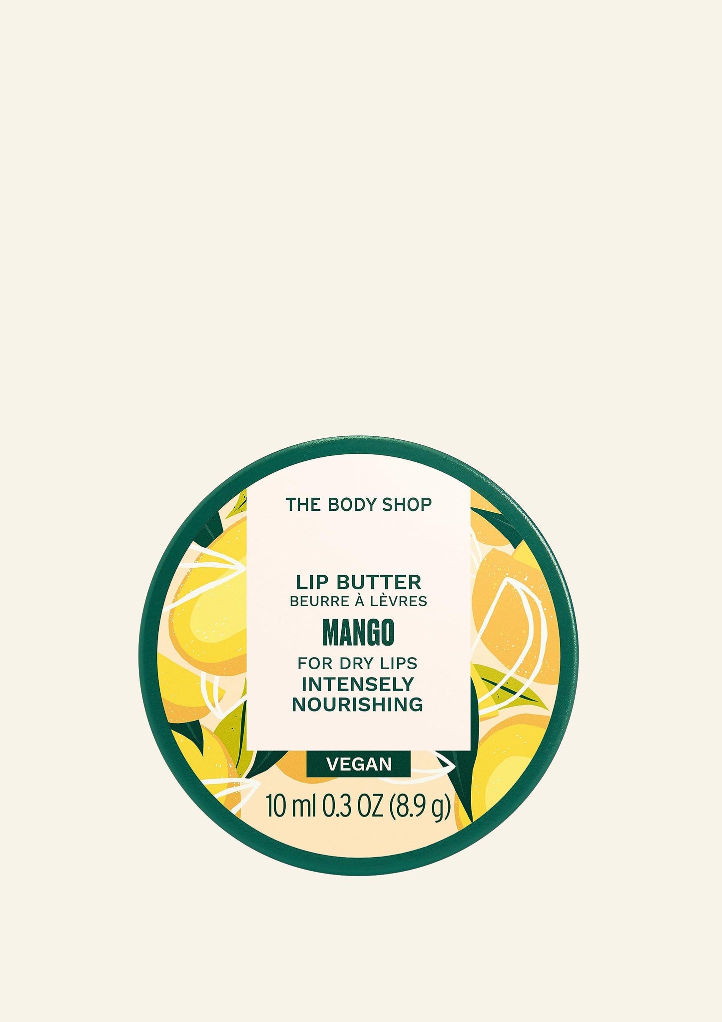 The Body Shop Mango Lip Butter texture swatch