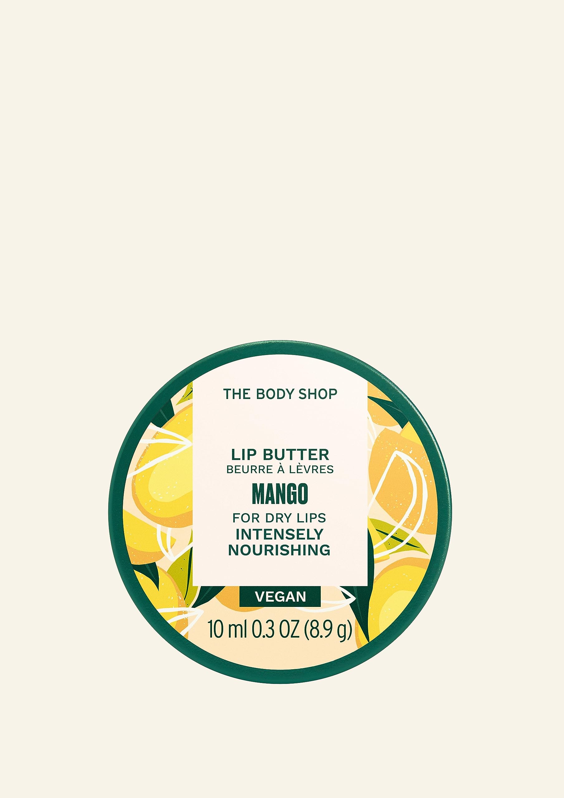 The Body Shop Mango Lip Butter texture swatch