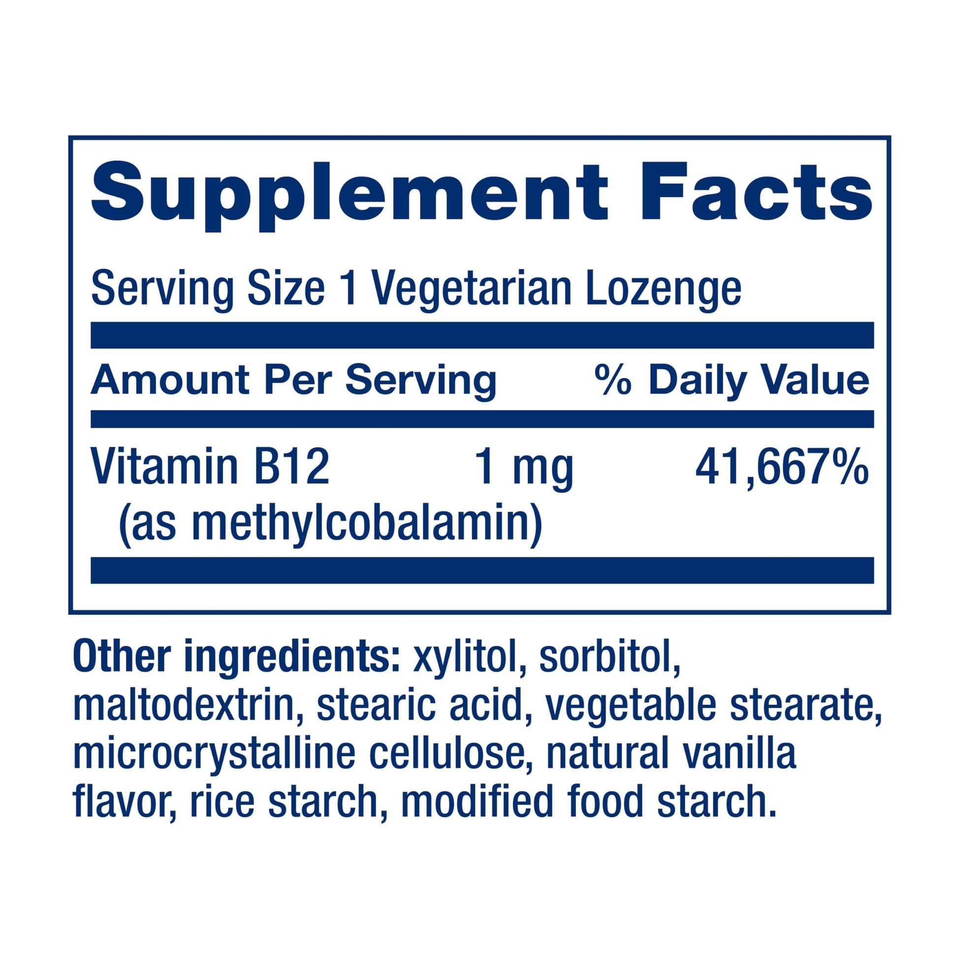 Life Extension Vitamin B12 Methylcobalamin 1mg quick dissolve tablet display showing clean vegetarian and non-gmo certified logos.