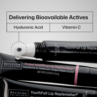 Revision Skincare lip treatment texture and shine demonstration