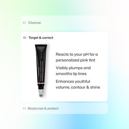 Revision Skincare YouthFull Lip Replenisher ingredient label close up