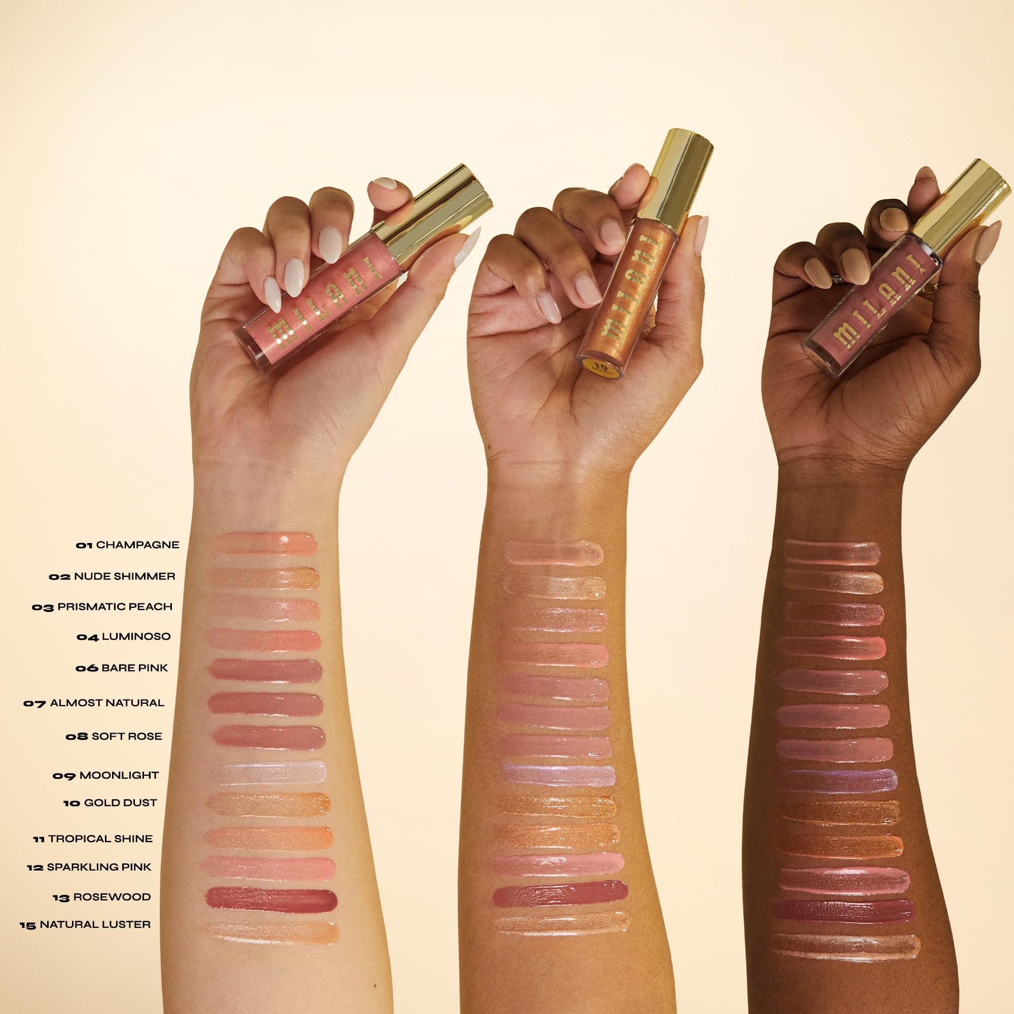 Milani lip plumper soft rose texture and shine