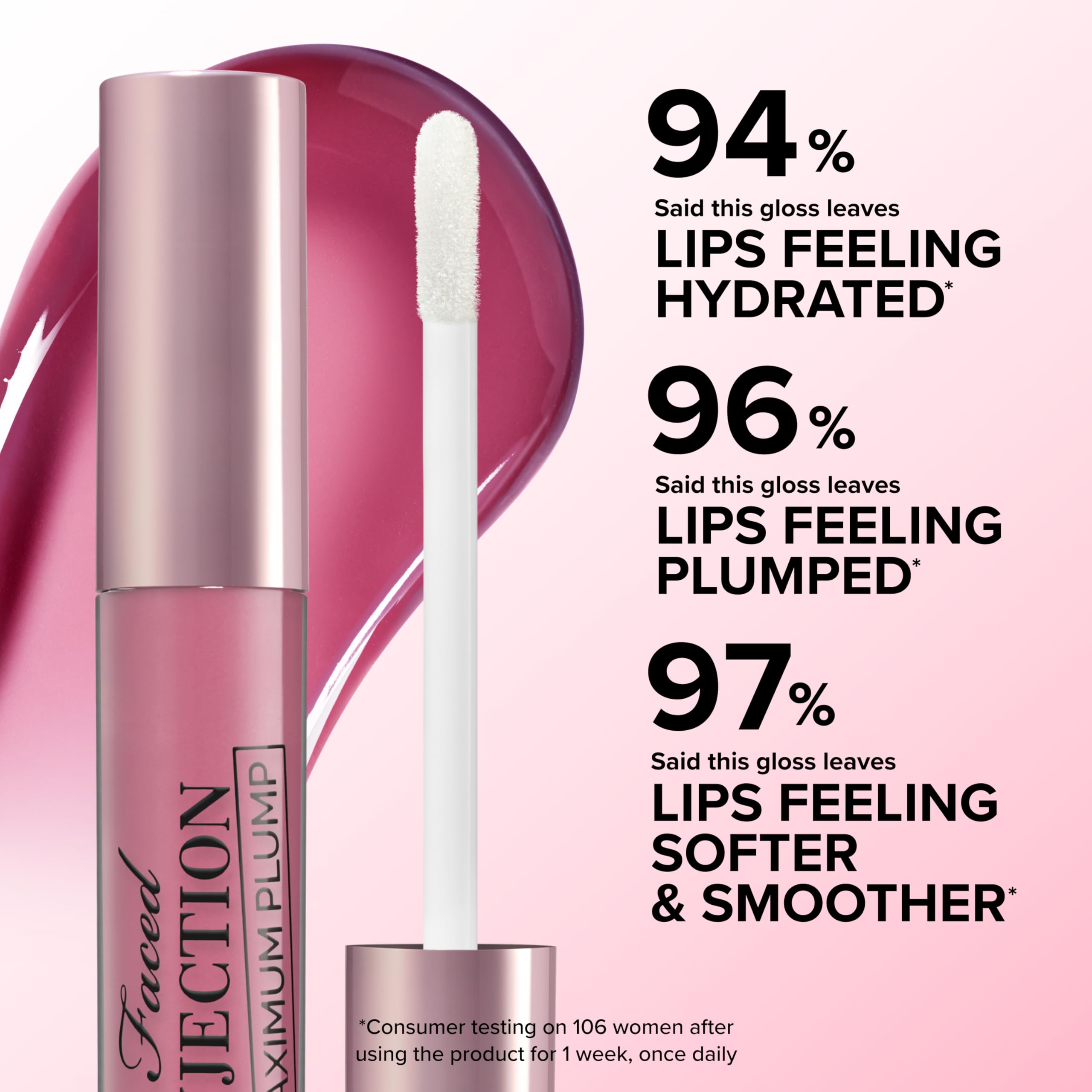 Authentic Too Faced lip gloss bottle