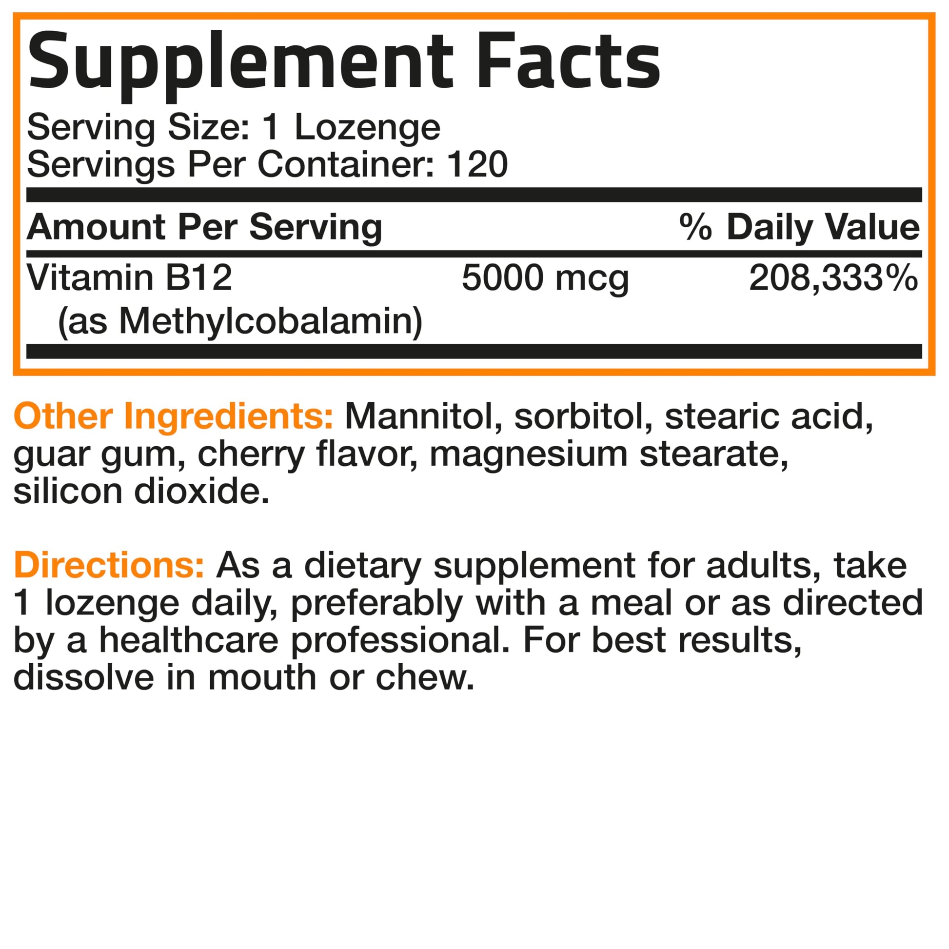 Authentic USA imported Bronson Vitamin B12 bottle