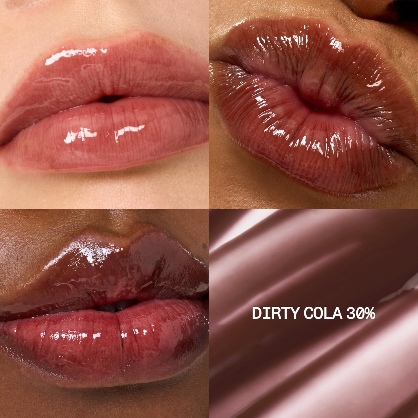 Close up of Fwee 3D Voluming Gloss 30% sheer texture