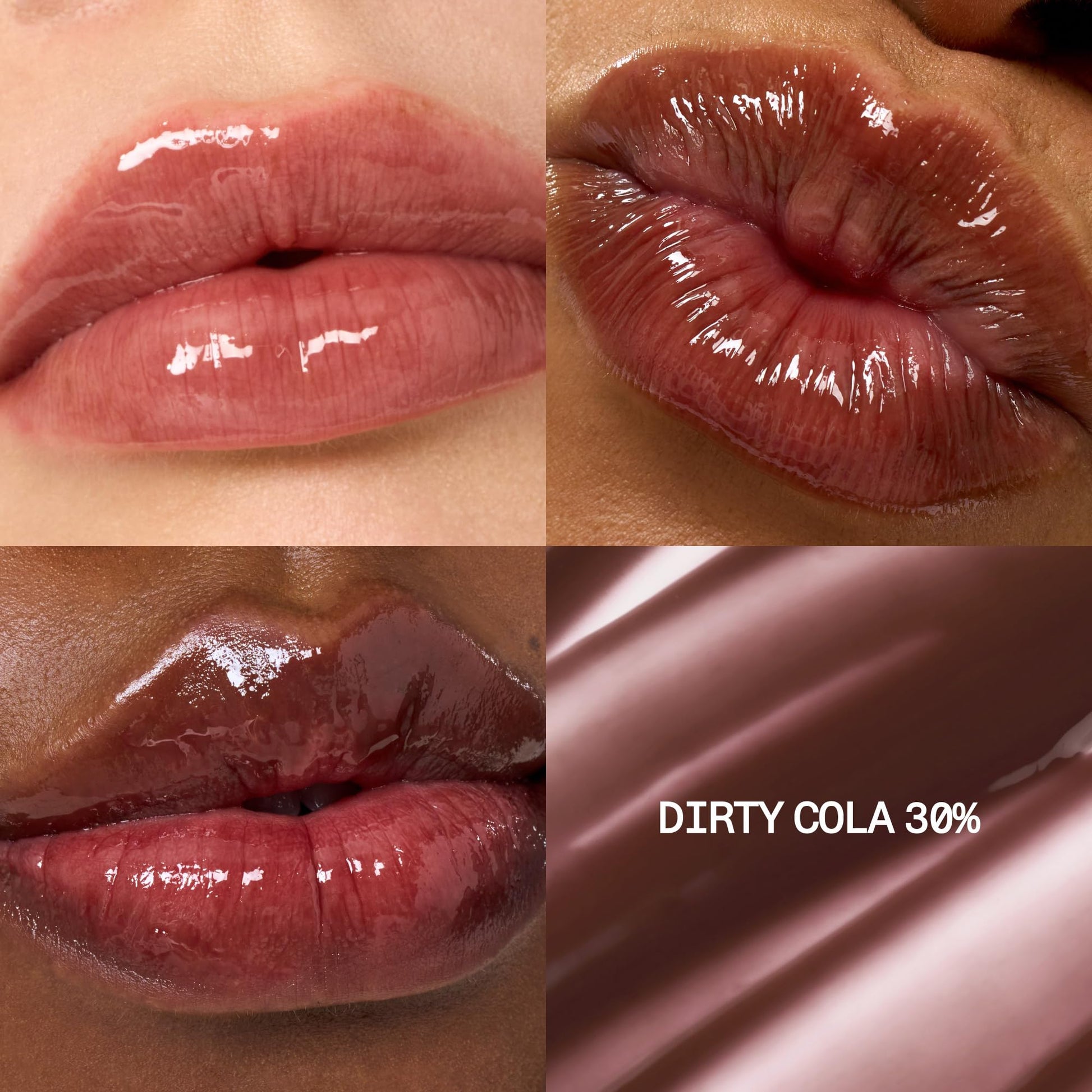 Close up of Fwee 3D Voluming Gloss 30% sheer texture